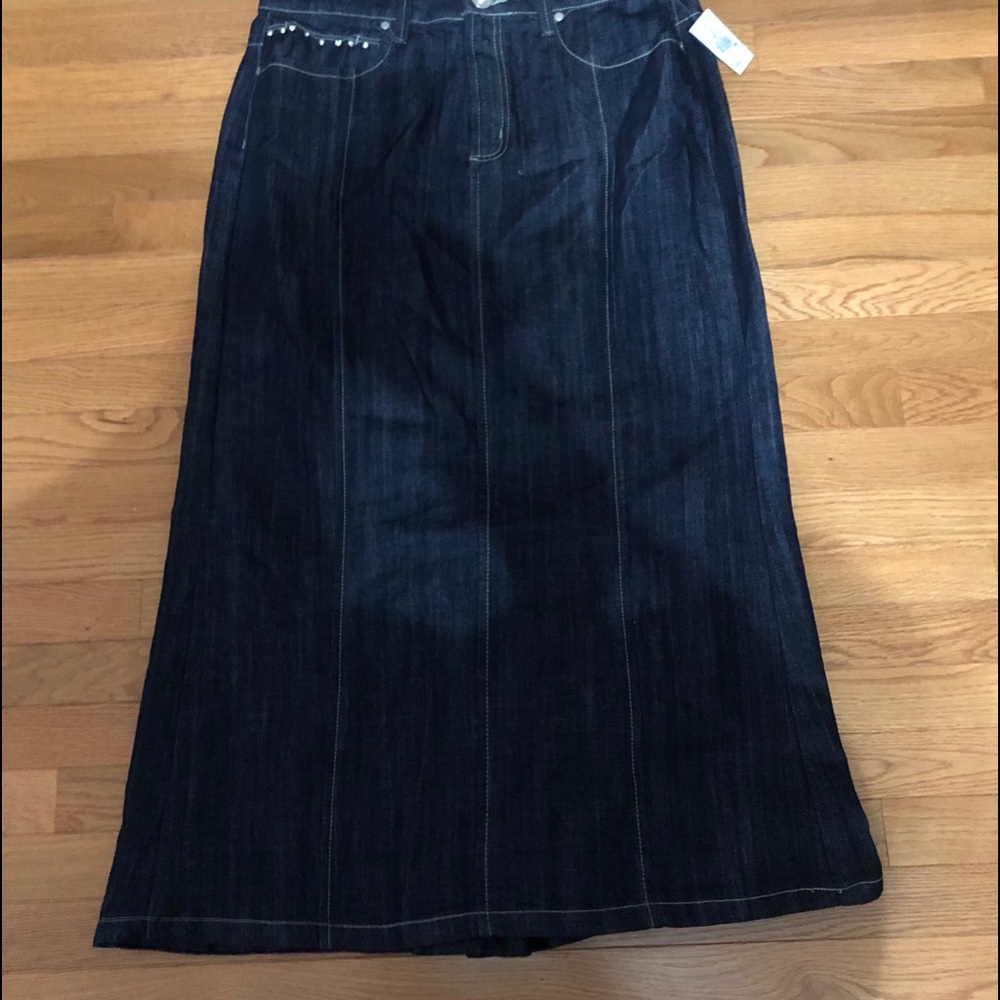 Ashley Stewart Denim Skirt Size 16